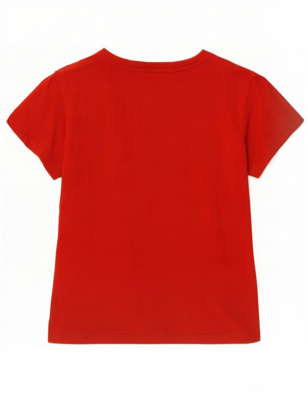 Adidas T-Shirt Graphique Garçon 10-11 ans Rouge Coton