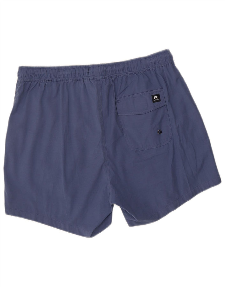 French Connection Short de Bain Homme Bleu Moyen Coton