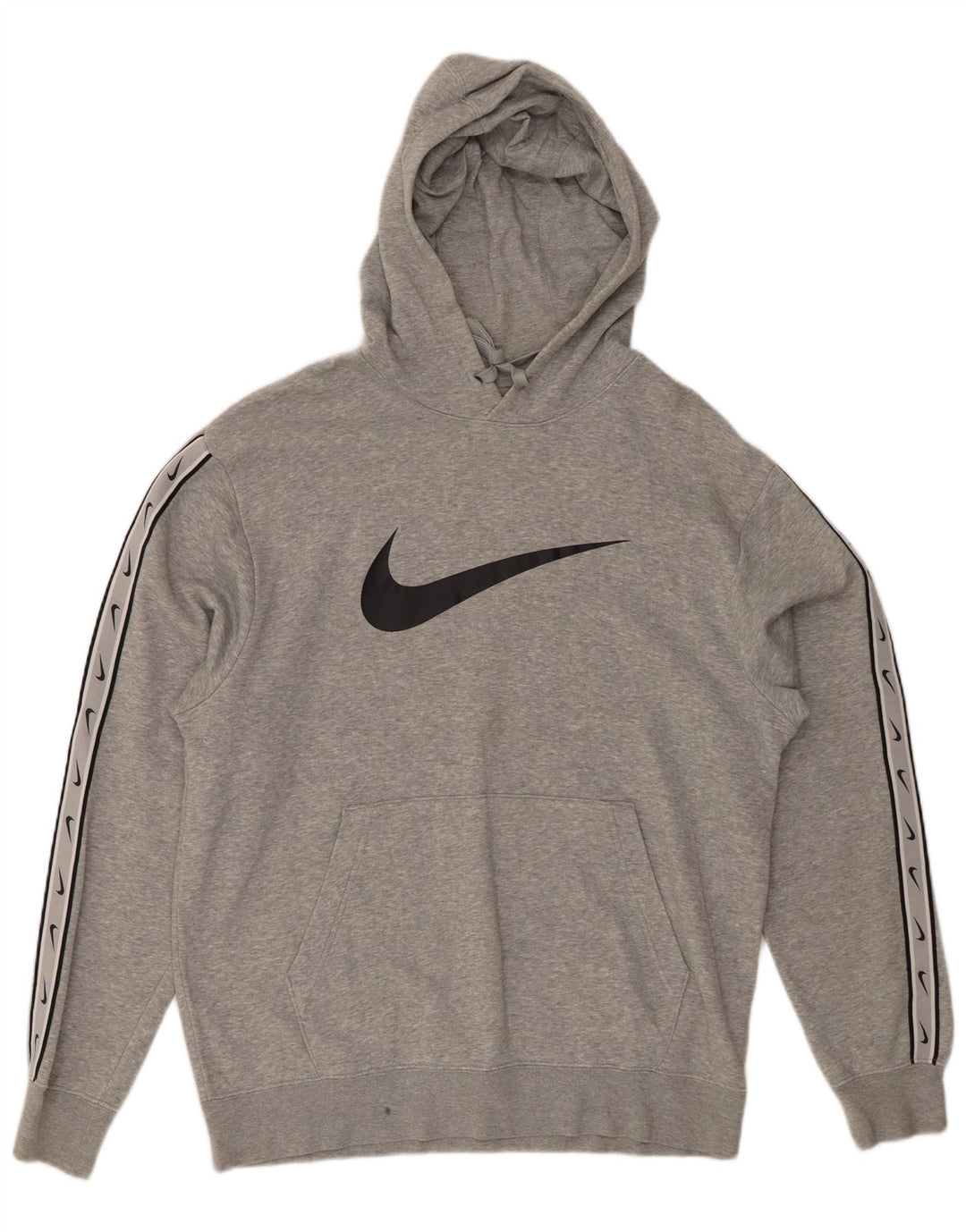 Nike Pull à capuche graphique en coton moucheté gris moyen pour homme