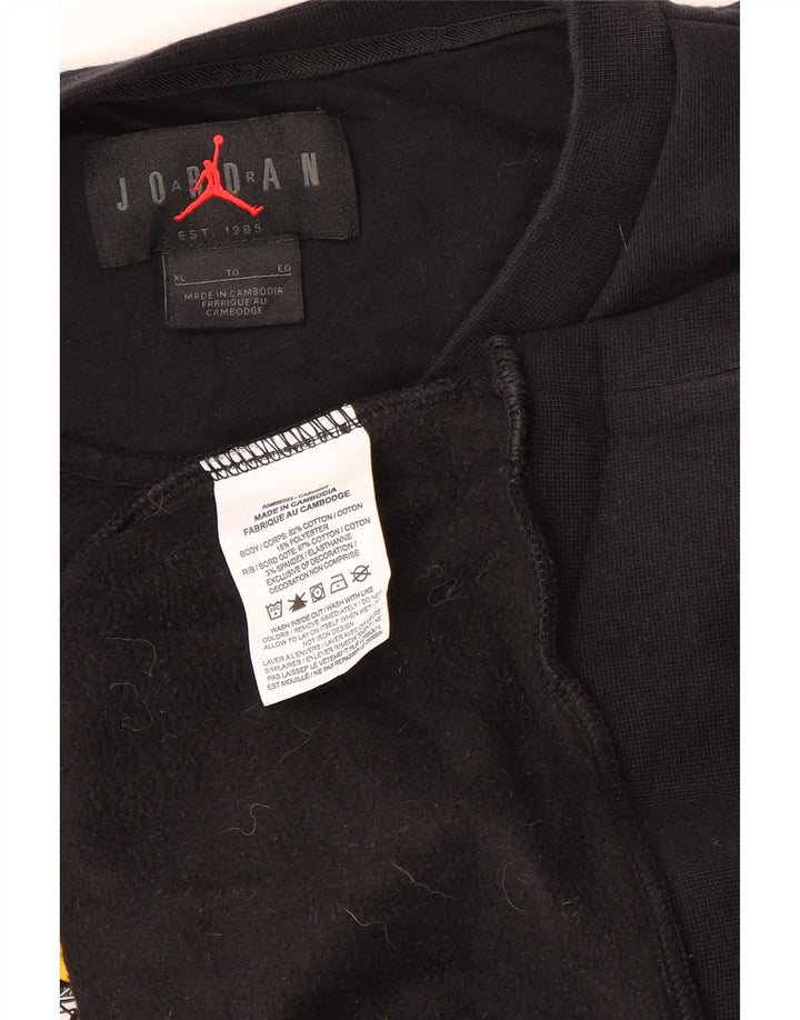 Jordan Sweat-shirt graphique pour homme XL en coton noir