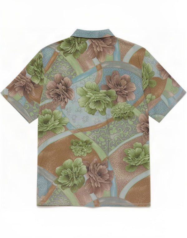 chemise femme vintage UK 18 XL Floral multicolore