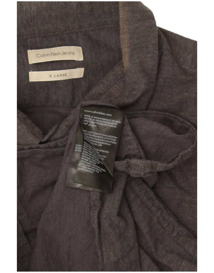 Calvin Klein Jeans Chemise Homme XL Gris Coton