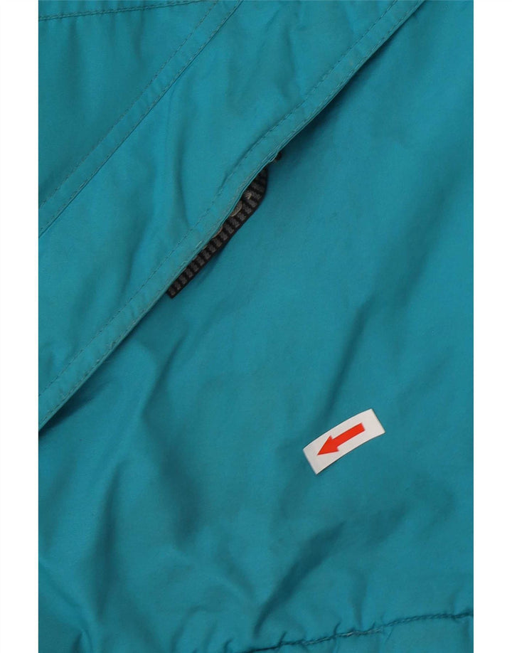 Brugi Veste de ski à capuche pour homme UK 40 Large Bleu Colorblock