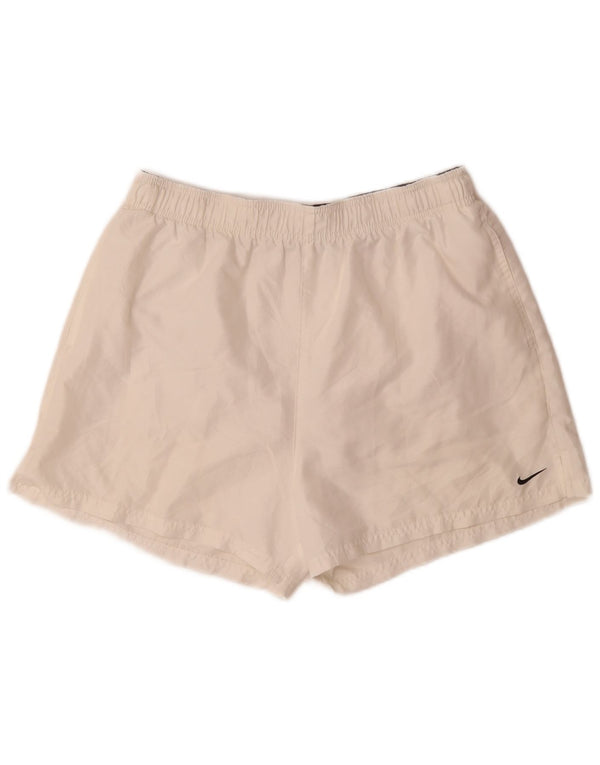Nike Short de sport pour homme Taille L Blanc