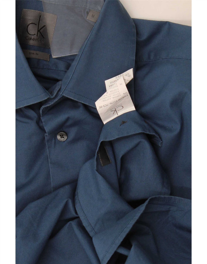 Calvin Klein Chemise Slim Fit Homme Bleu Moyen Coton