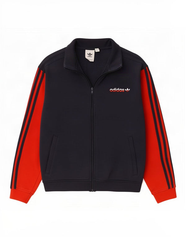 Adidas Veste de survêtement coupe ample pour homme, petit, bleu marine, color block