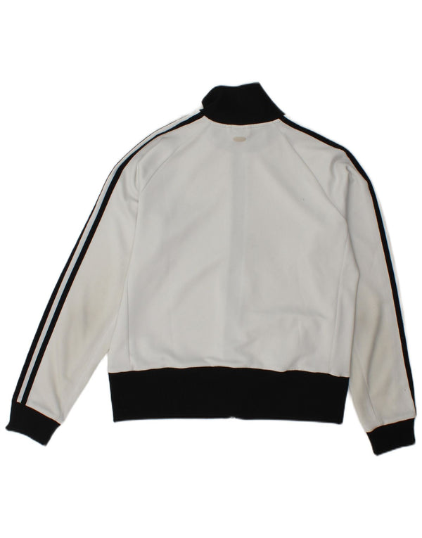 Adidas Veste de survêtement pour femme UK 18 XL Blanc Colorblock Polyester