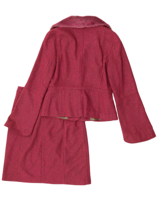 Jesire Ensemble jupe 2 pièces pour femme UK 8 Small W28 Rose à chevrons en polyacrylique