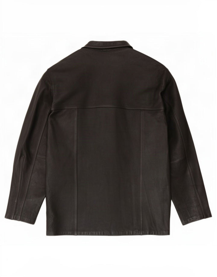 Cuero Legitimo Veste en cuir pour homme UK 40 Large Noir
