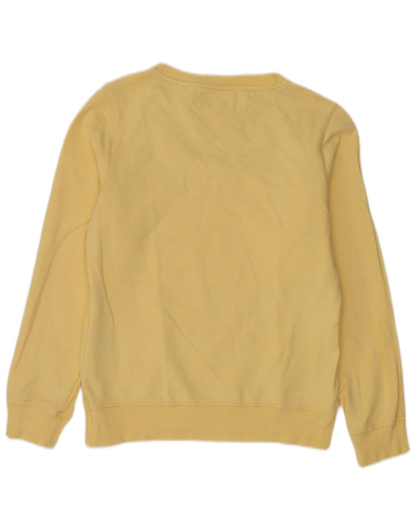 Tommy Hilfiger Sweat-shirt pour femme UK 14 Large Jaune Coton
