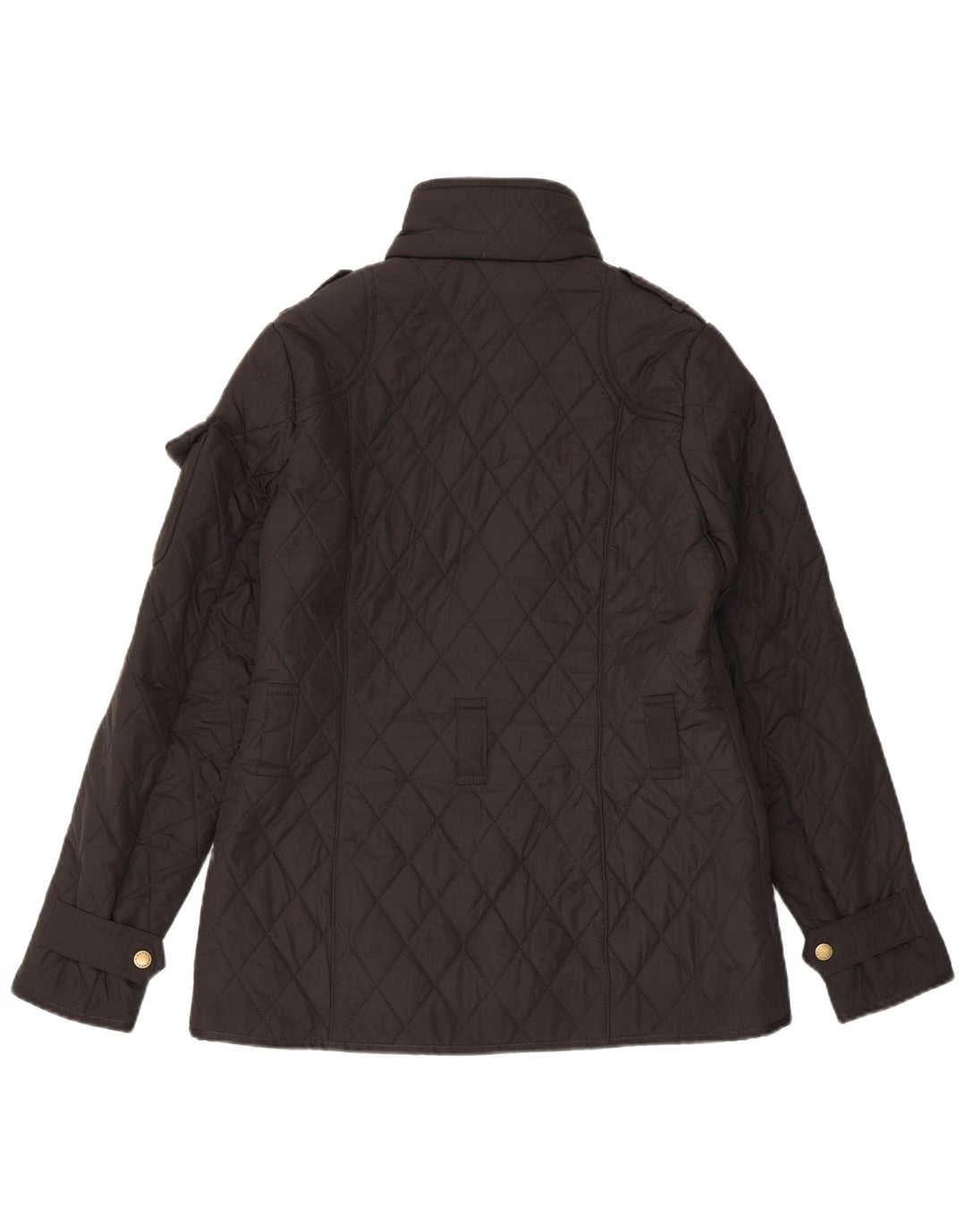 Barbour Veste matelassée militaire pour femme UK 10 Small Noir Polyester