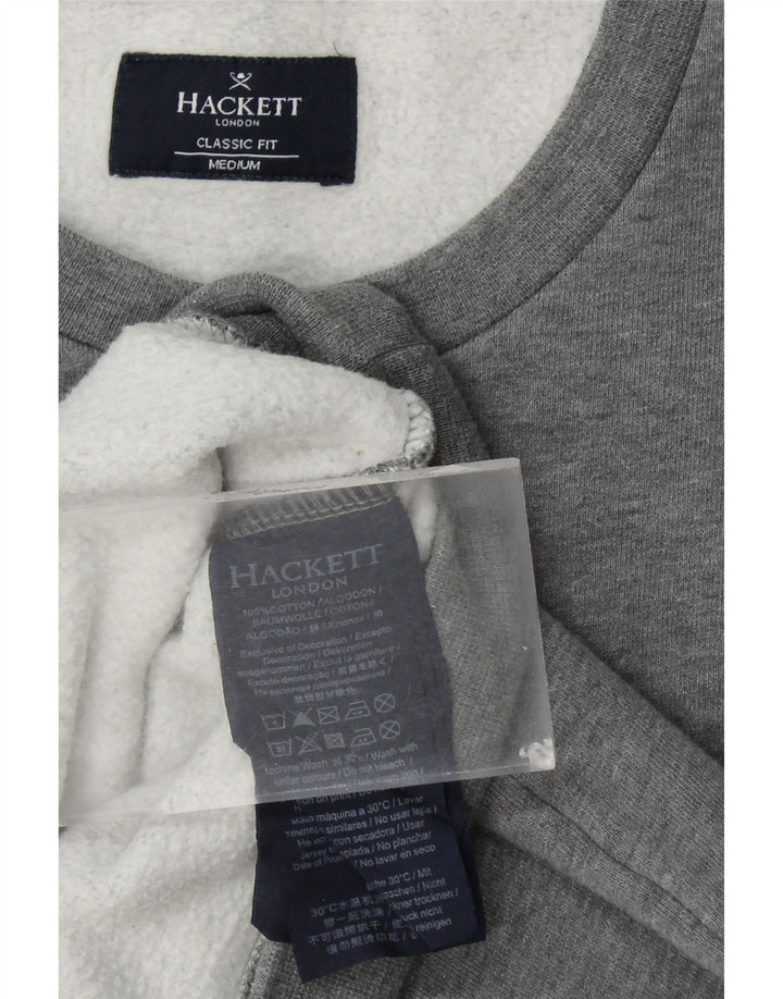 HACKETT Sweat-shirt graphique coupe classique pour homme en coton gris moyen