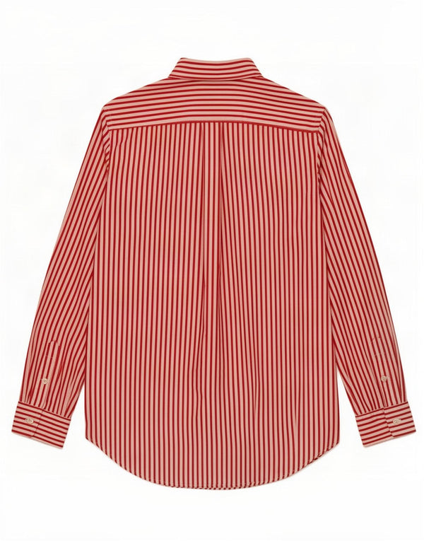 Chemise Ralph Lauren garçon 15-16 ans coton à fines rayures rouge