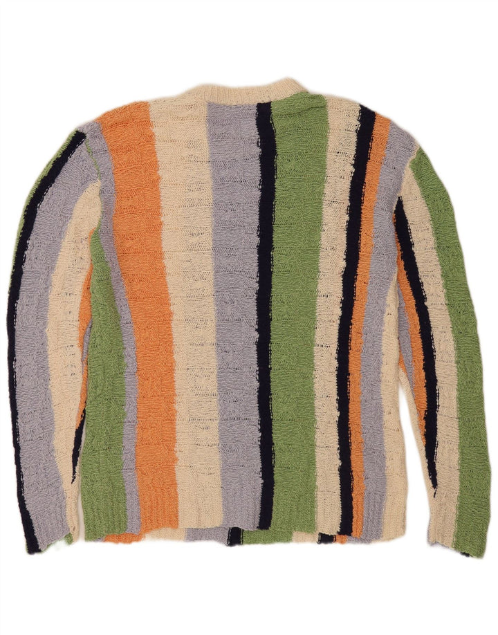 Zara Pull à col rond en coton multicolore moyen pour homme