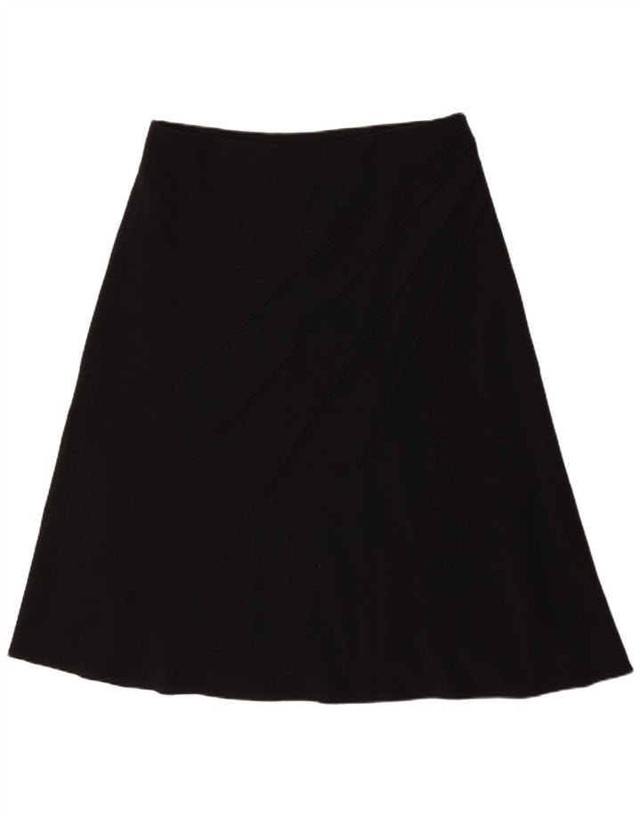 Marks & Spencer Jupe trapèze pour femme UK 18 XL W36 Noir Polyester