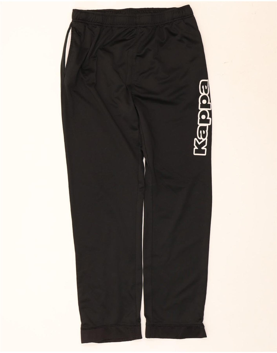 Kappa Pantalon de Survêtement Graphique Femme Large Noir Polyester