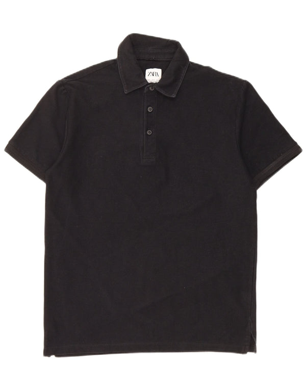 Zara Polo Homme Petit Noir Coton