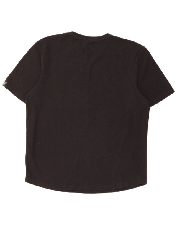 Zara T-Shirt Homme Haut Large Noir Polyester