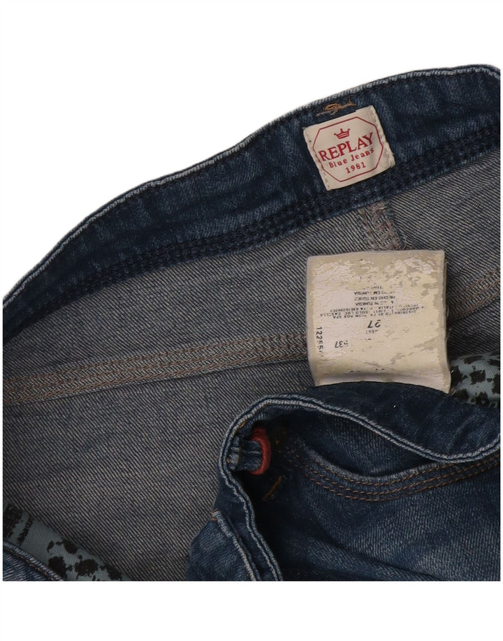 Replay Short en Jean Femme W27 Petit Bleu