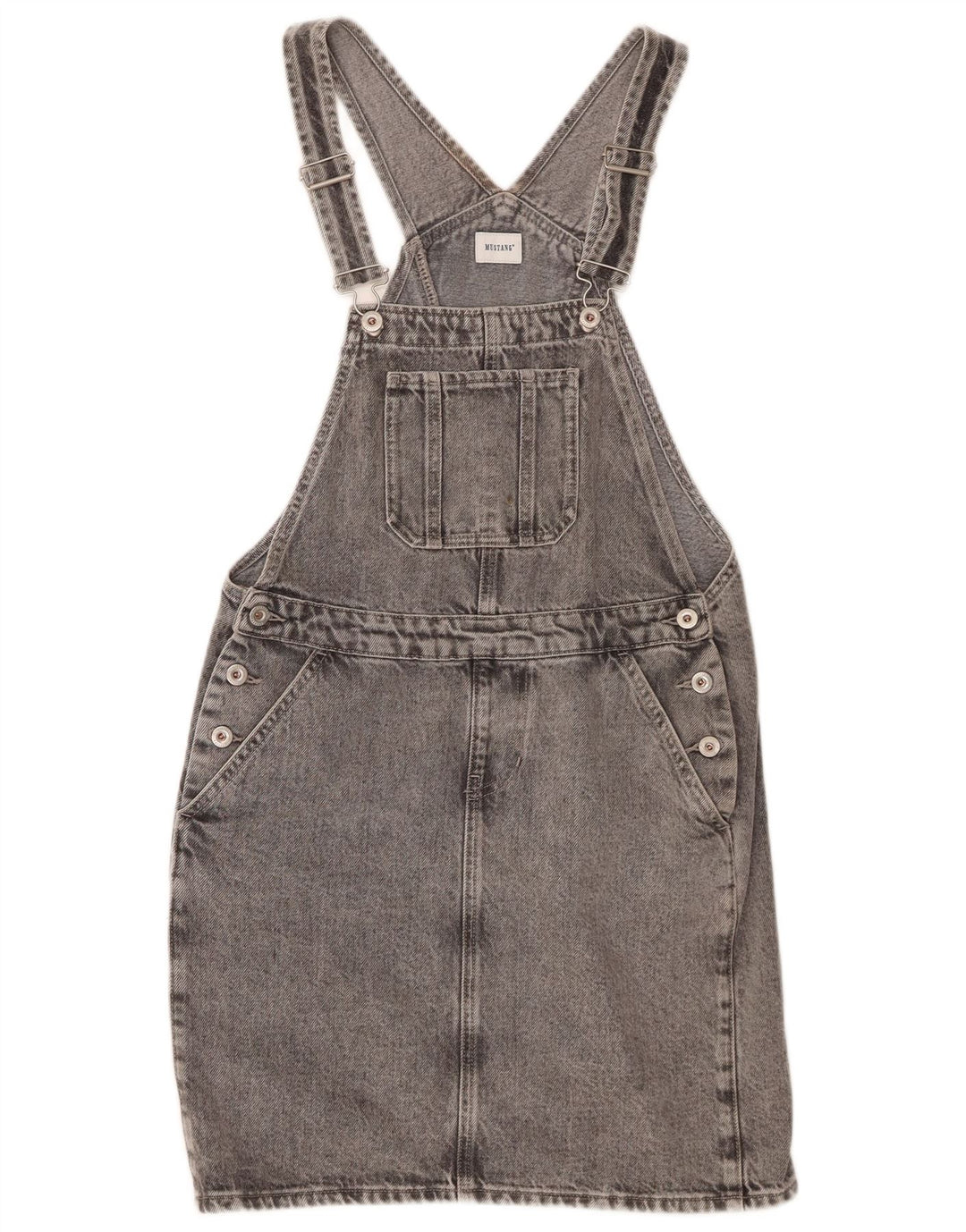 Mustang Robe Salopette Femme UK 6 XS Gris Coton