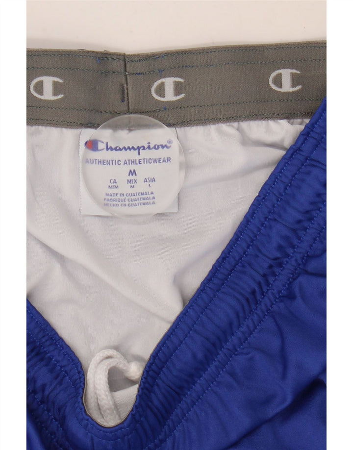 Champion Short de Sport Homme Bleu Moyen Polyester