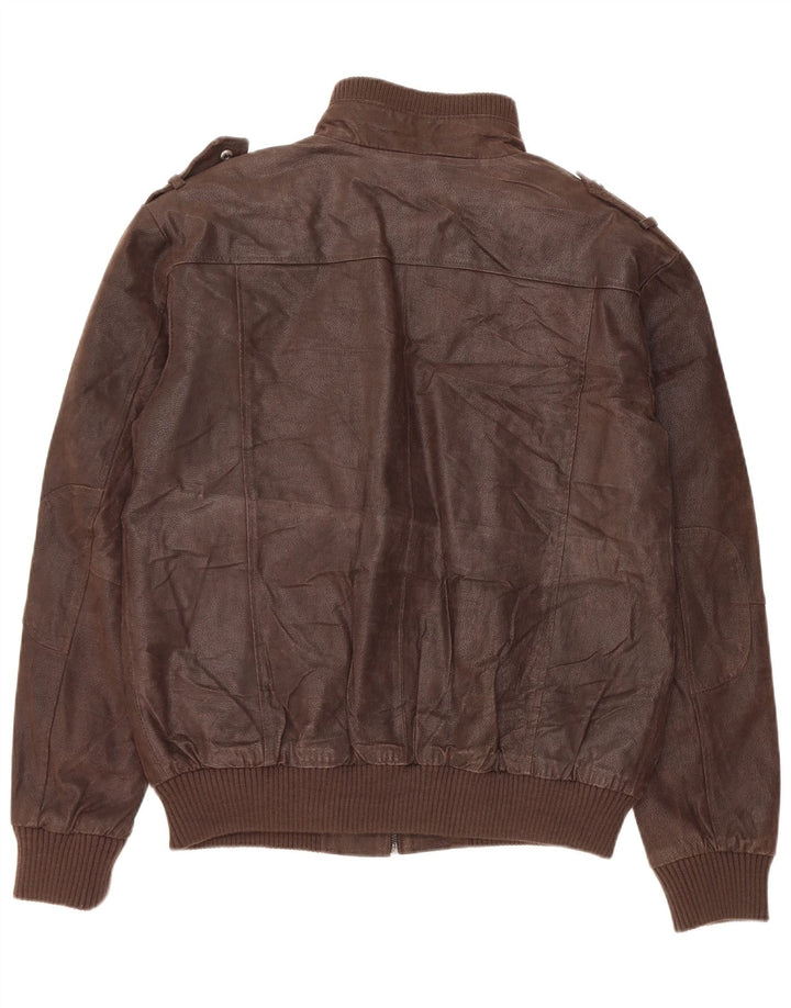 Bata and More Veste en cuir militaire pour homme IT 54 2XL Marron