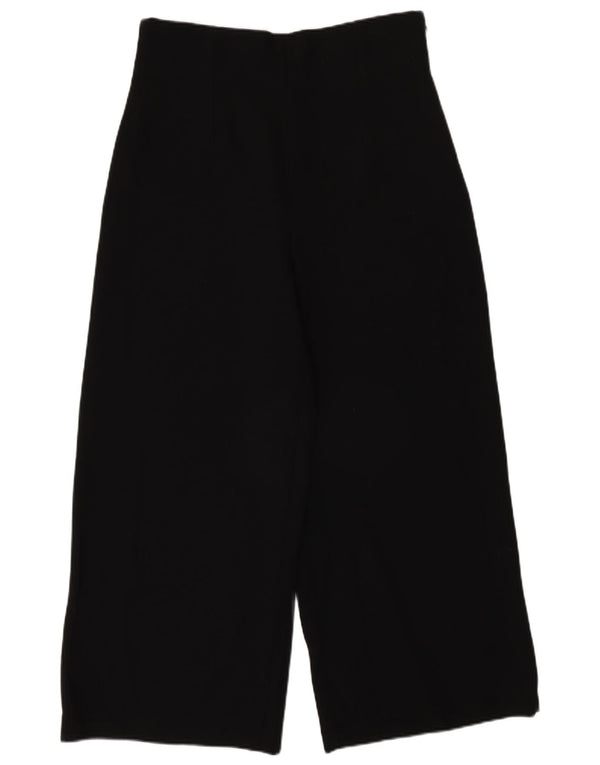 Zara Pantalon court taille haute coupe ample pour femme Medium W28 L25 Noir