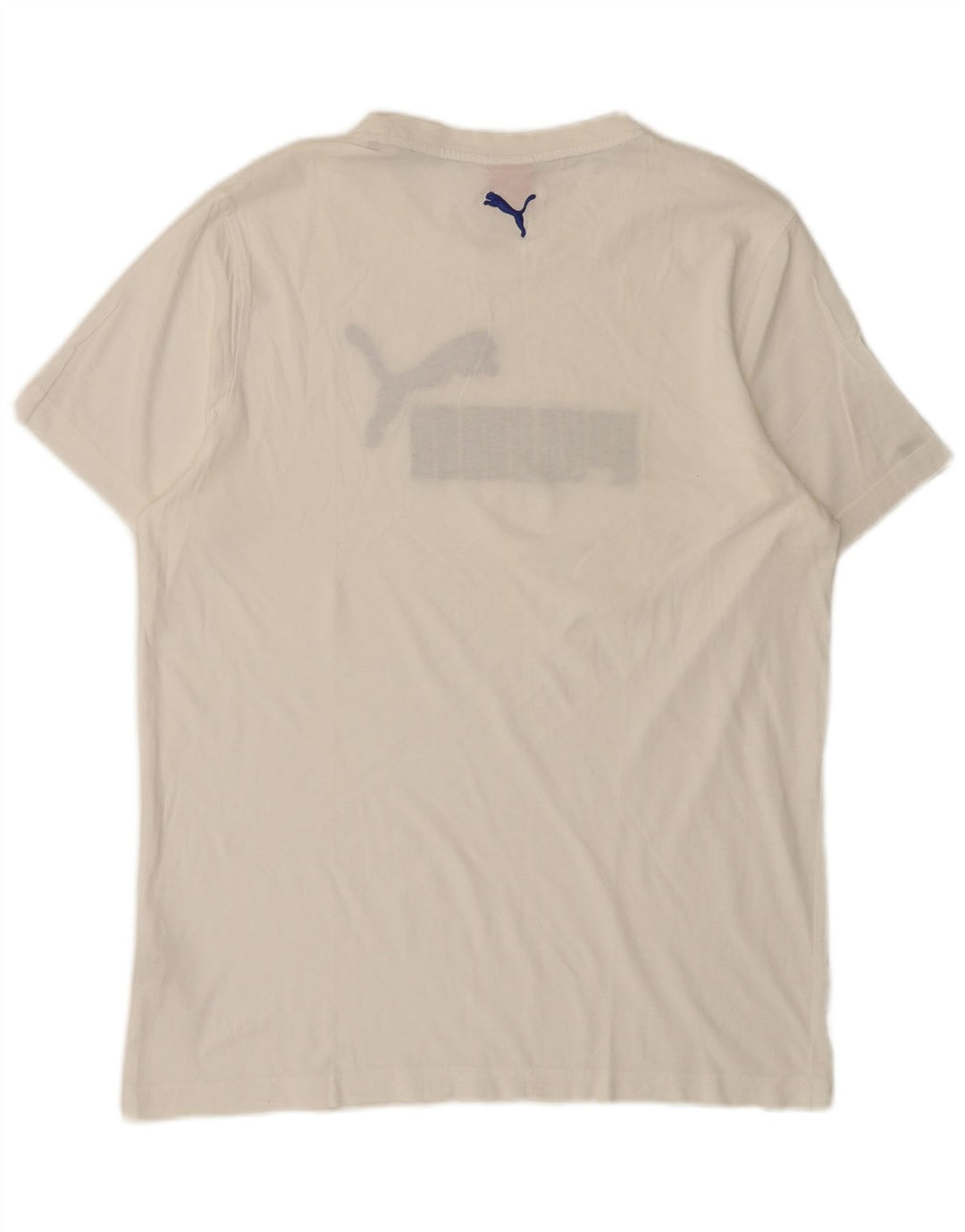 Puma T-Shirt Graphique Homme Blanc Taille L