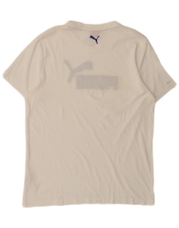 Puma T-Shirt Graphique Homme Blanc Taille L
