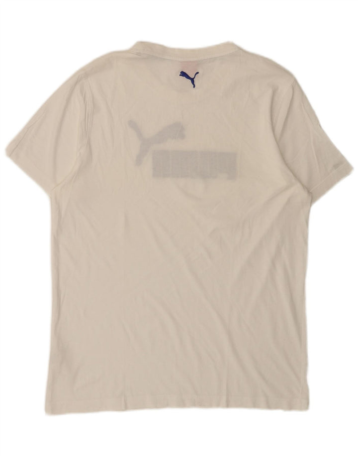 Puma T-Shirt Graphique Homme Blanc Taille L