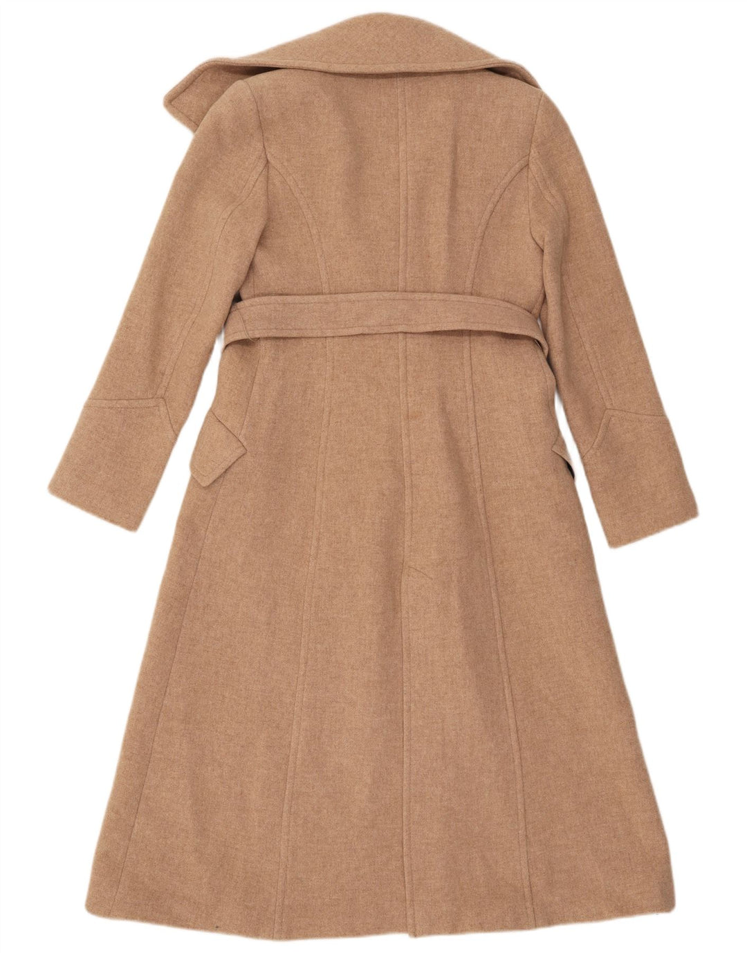 Zara Womens Loose Fit Pardessus UK 6 XS Beige