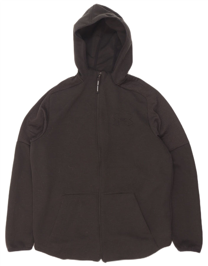 Under Armour Sweat à capuche zippé pour homme, grand noir
