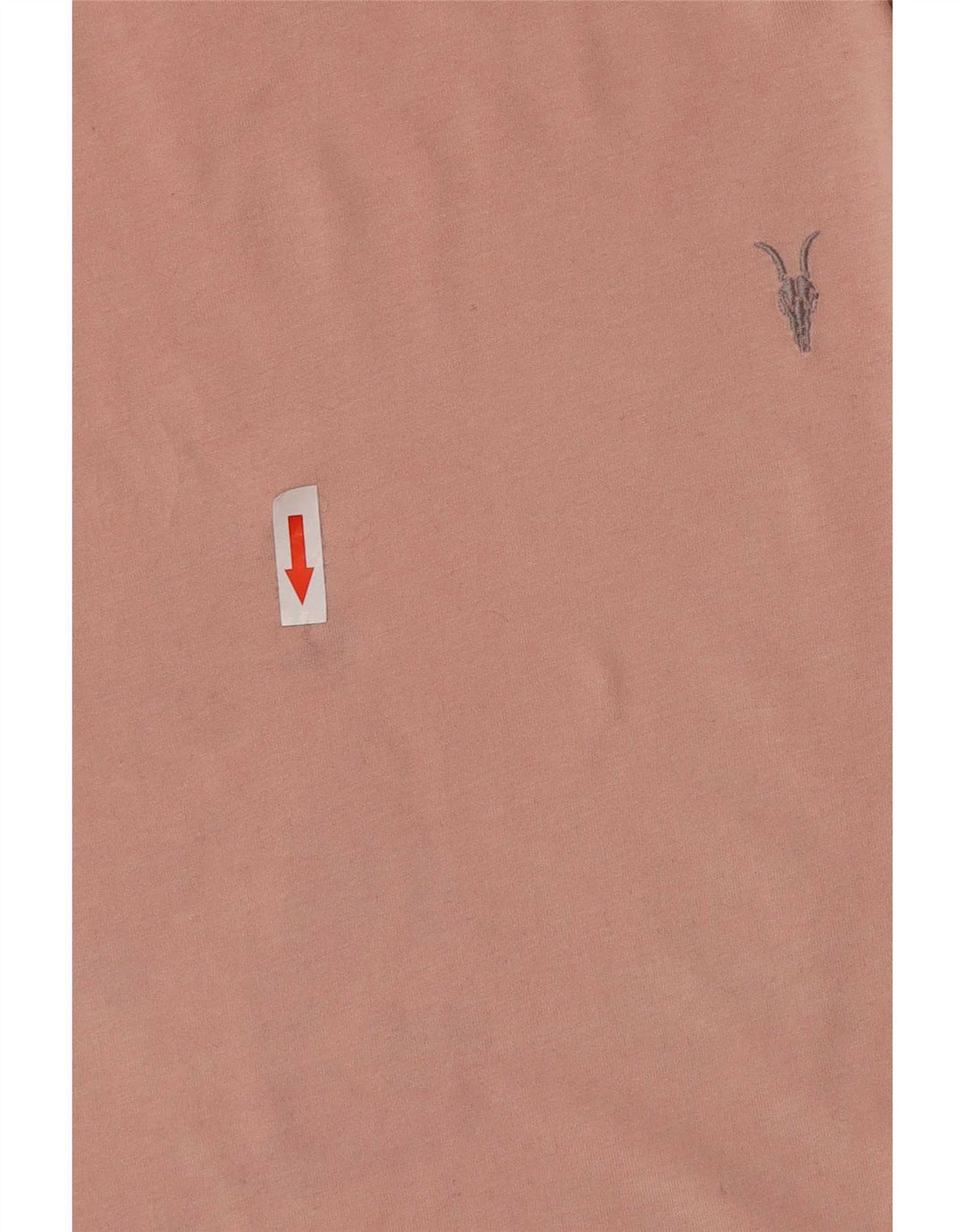 All Saints T-Shirt Regular Fit Homme Rose Moyen Coton