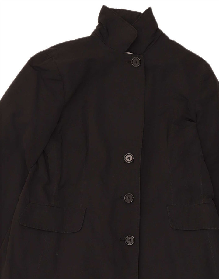 Aspesi Manteau Femme UK 18 XL Coton Noir