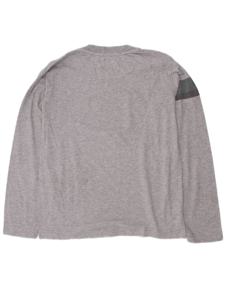 Armani Jeans Haut graphique à manches longues pour garçon 9-10 ans Gris Colorblock