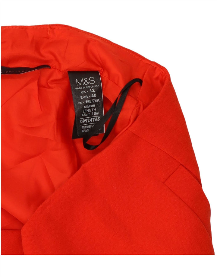 Marks & Spencer Mini-jupe femme UK 12 Medium W30 Rouge Polyester