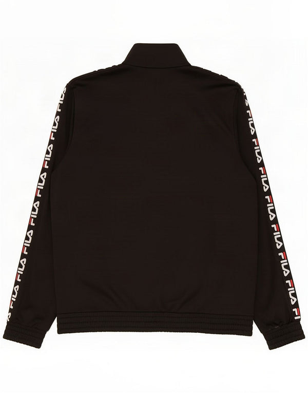 Fila Veste de survêtement graphique pour homme 2XL Noir Polyester