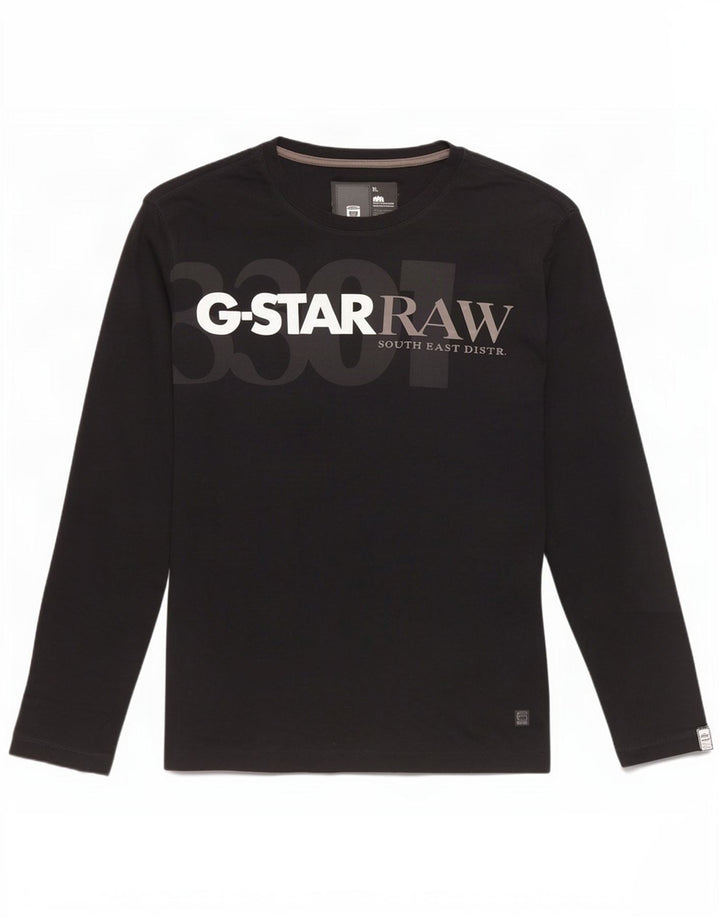 G-Star Homme Graphic Top Manches Longues XL Noir