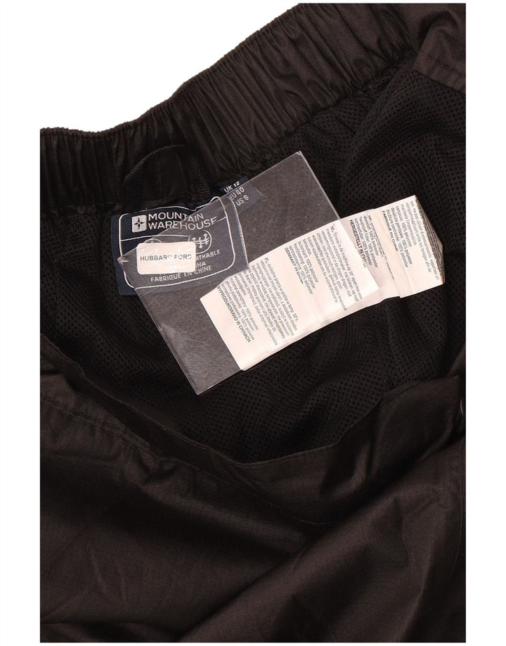 Mountain Warehouse Pantalon imperméable pour femme UK 12 Medium Noir Polyester