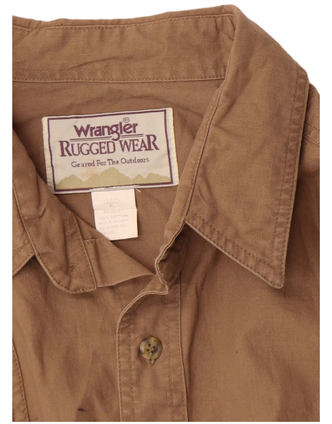Wrangler Chemise Homme XL Marron Coton