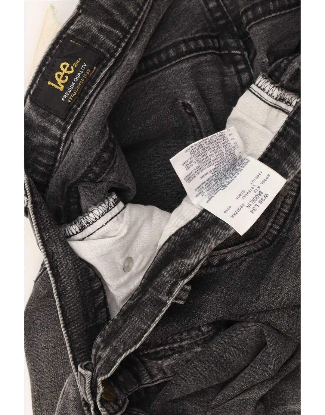 Lee Short en jean Brooklyn W36 pour homme en coton gris moyen