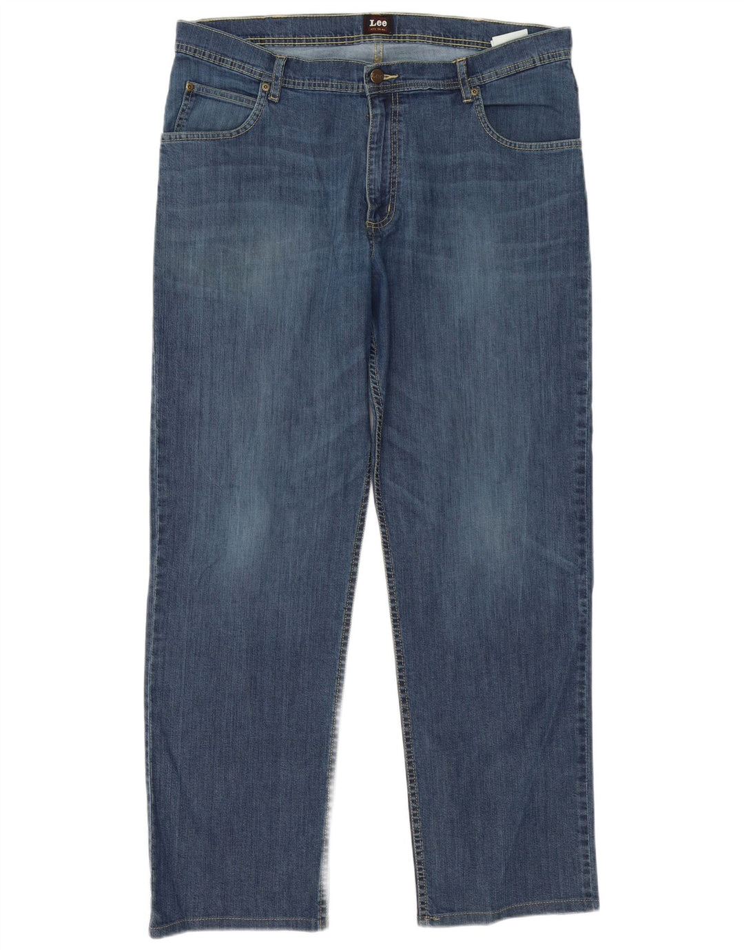 Lee Jean Droit Brooklyn W38 L31 Homme Bleu Coton