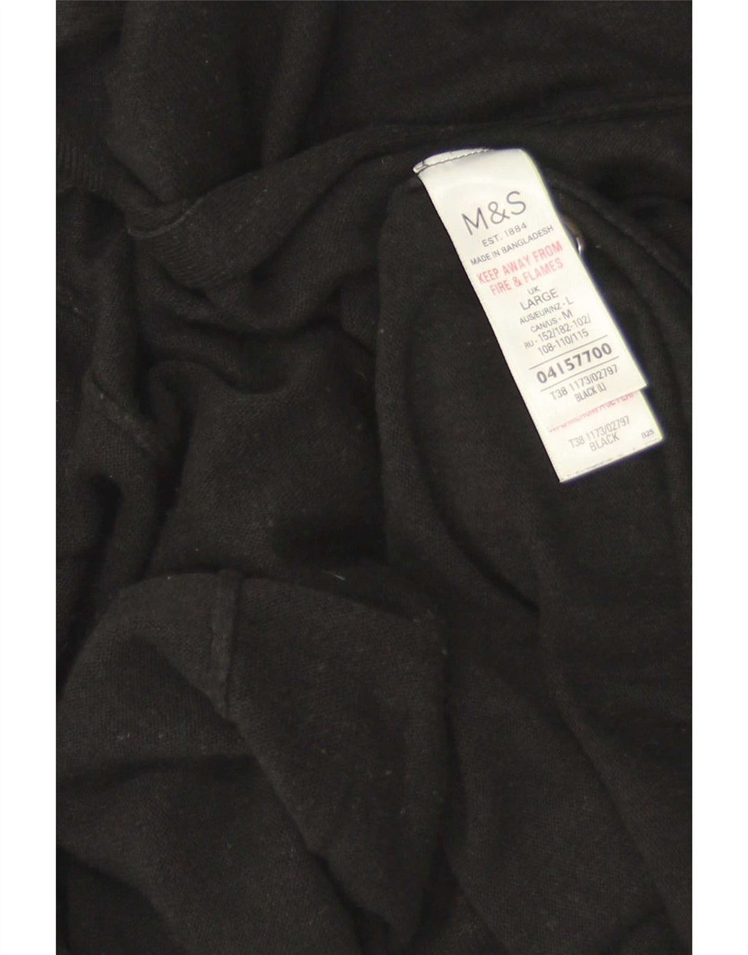 Marks & Spencer Haut cardigan ouvert à manches courtes pour femme UK 16 Large Noir