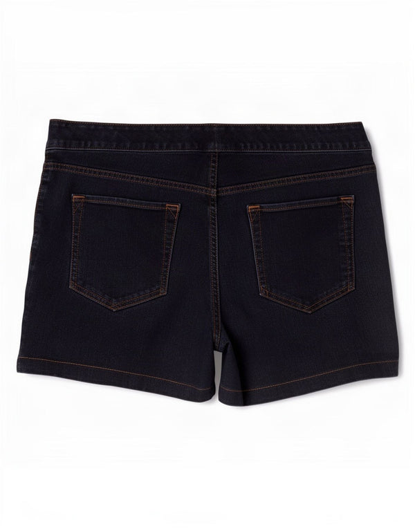 Eddie Bauer Short en jean légèrement courbé pour femme US 8 Medium W32 Bleu marine