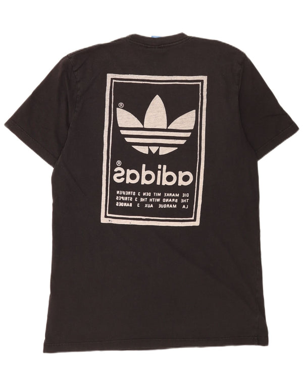 Adidas T-shirt graphique pour hommes, grand, en coton noir