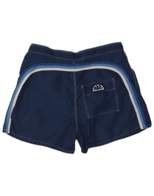 Sundek Short de Bain Homme Large Bleu Marine Colorblock Nylon