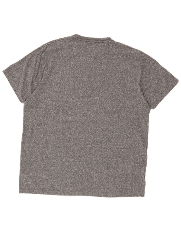 Weird Fish T-Shirt Graphique Homme Top XL Gris Moucheté Polyester