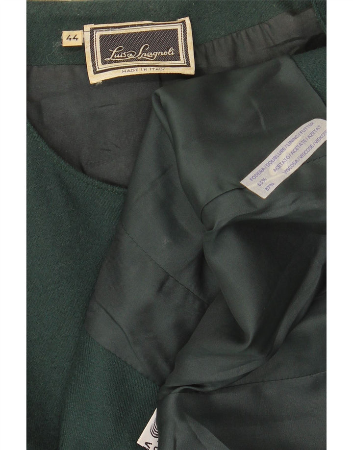 Luisa Spagnoli Veste Blazer IT 44 Acétate Vert Moyen Femme