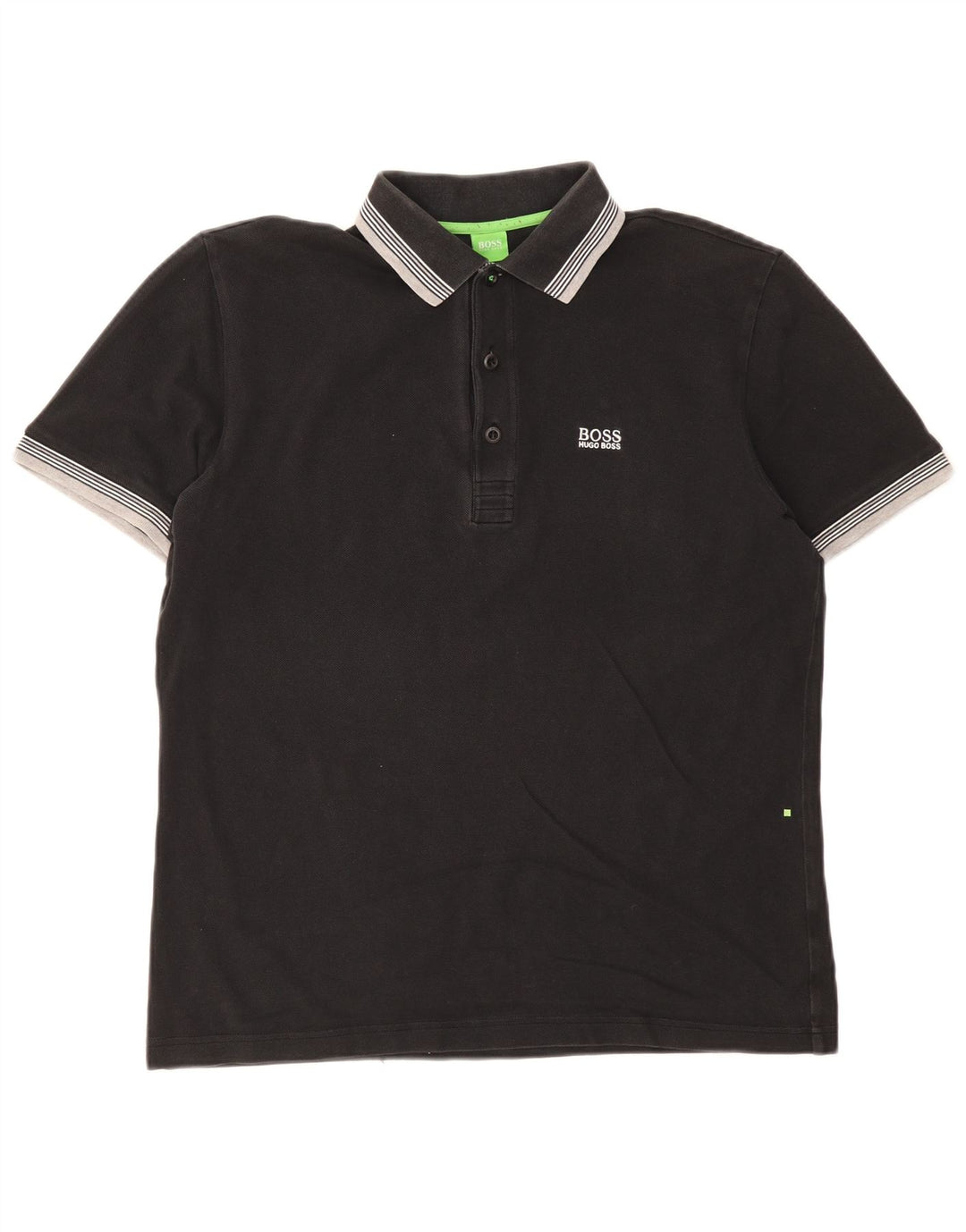 Hugo Boss Polo Homme Large Noir Rayé