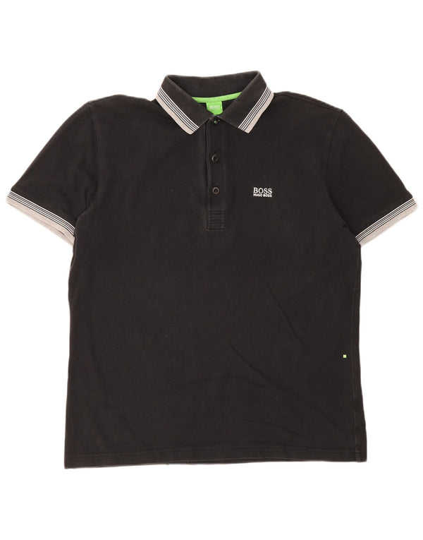 Hugo Boss Polo Homme Large Noir Rayé